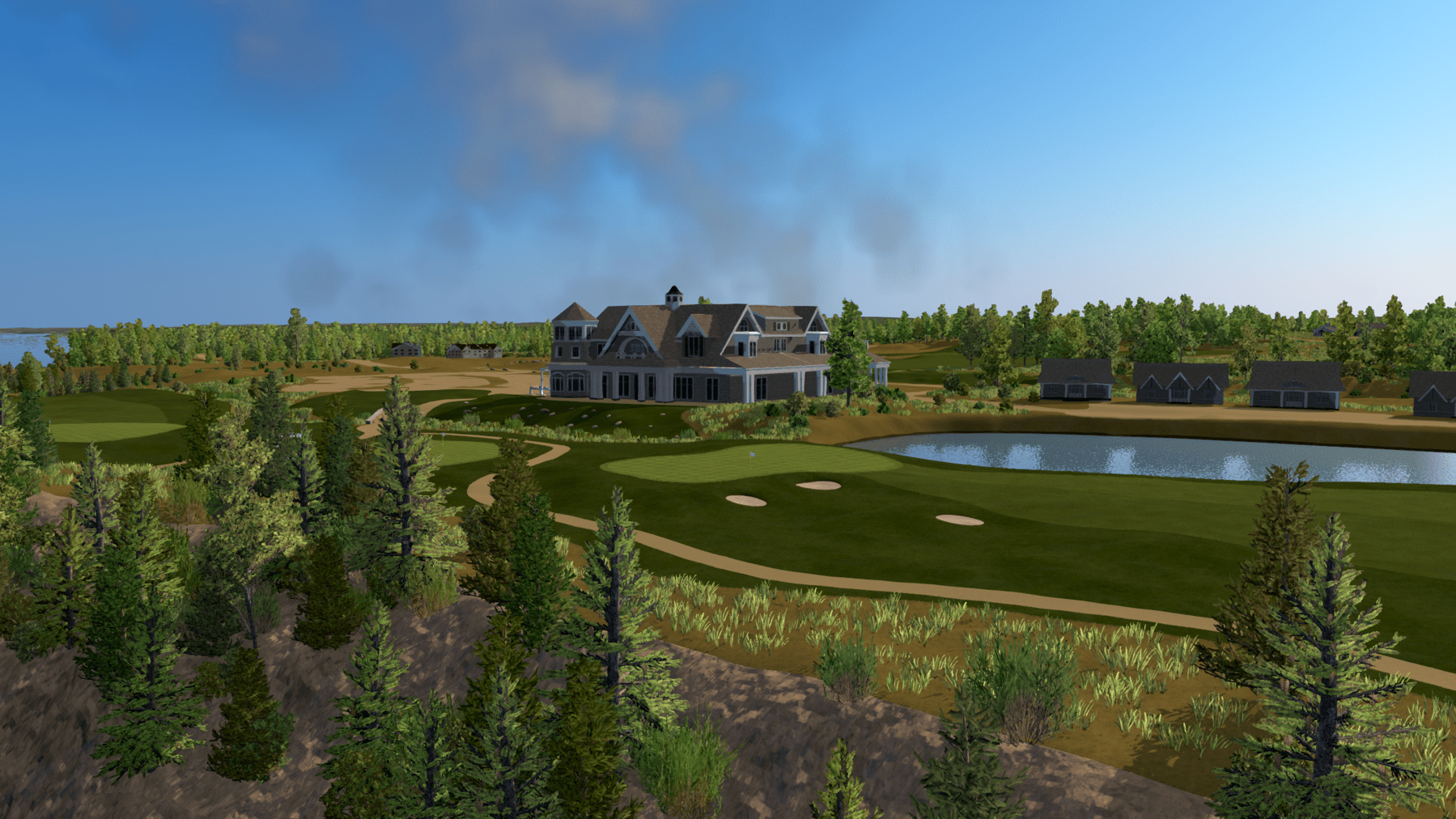 Indoor Golf Simulation of Cobble Beach Golf Links