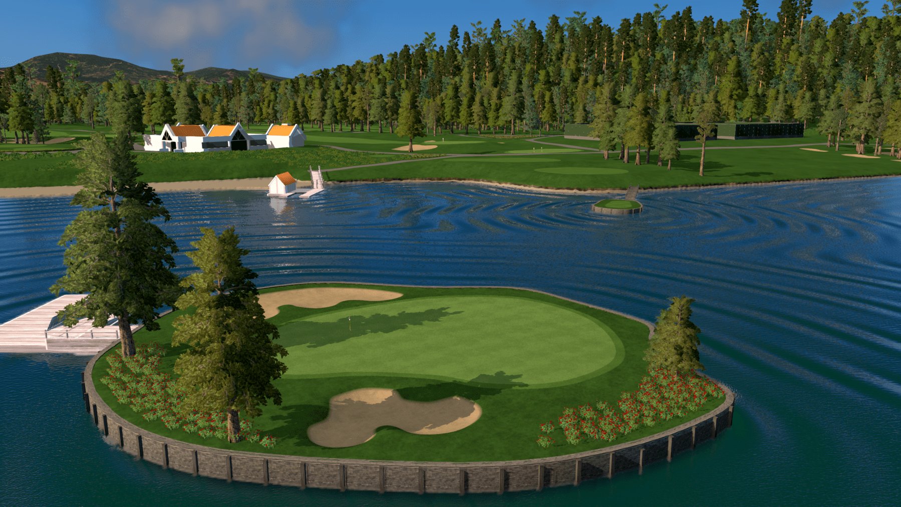 Indoor Golf Simulation of Coeur d’Alene