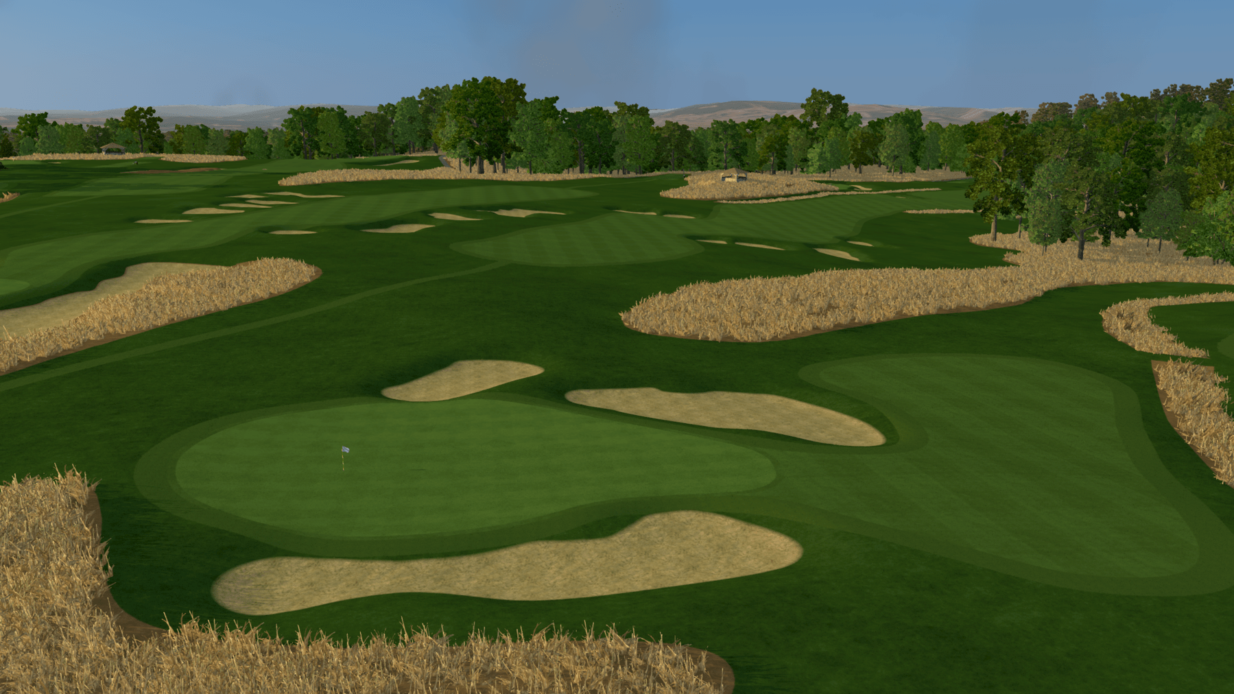 Indoor Golf Simulation of Oakmont Country Club