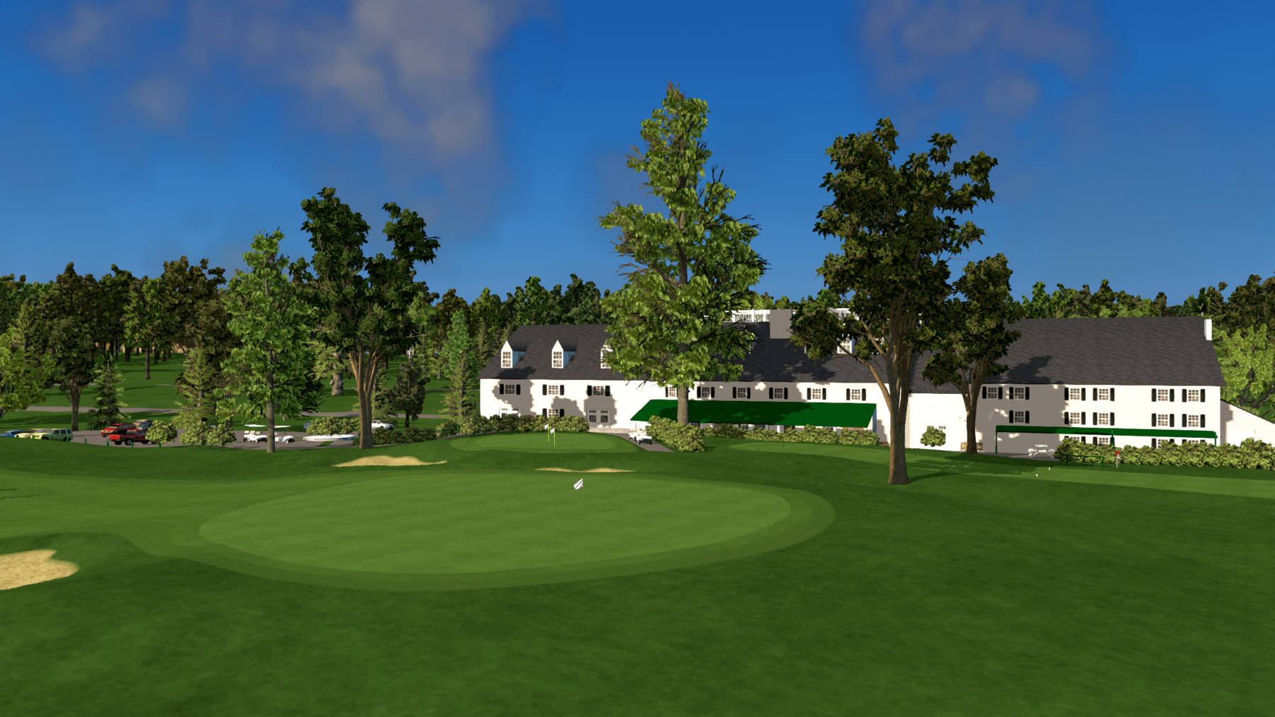 Indoor Golf Simulation of Merion Golf Club